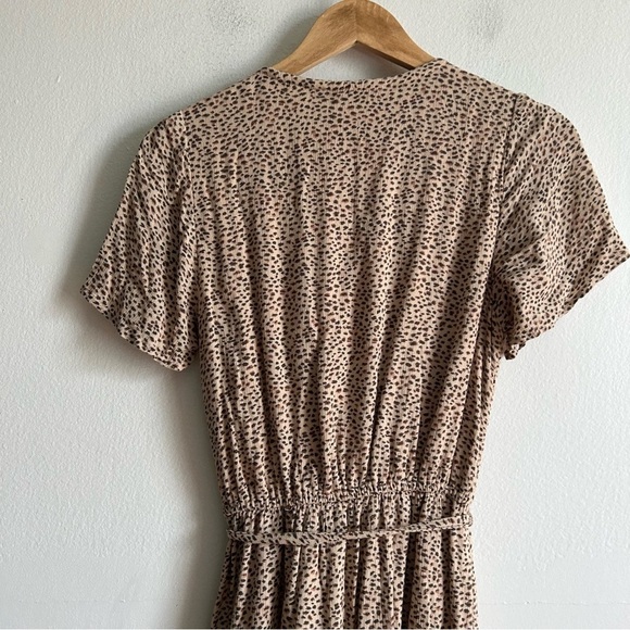 Abercrombie & Fitch Sz MT Cheetah Neutral Wrap Dress - Picture 8 of 12